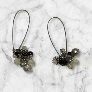 💟💎Vintage Elegant Black Beaded Earrings